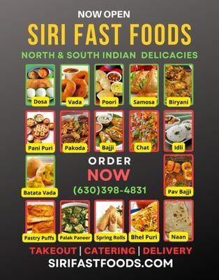 Siri Fast Foods North & South Indian Delicacies.