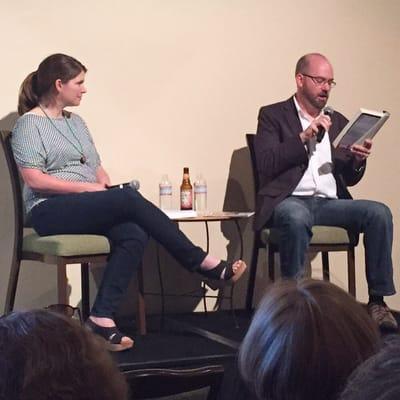 Authors Susan Rebecca White and Jamie Kornegay at the Margaret Mitchell House.