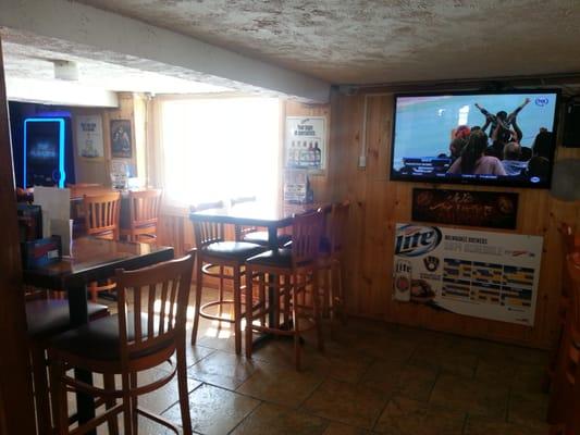 Dining area next to the bar