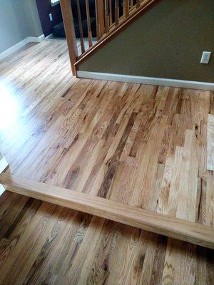 Red Oak #2  natural stain with water base finish