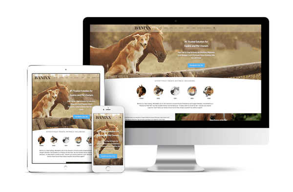 Banixx Animal Care Website