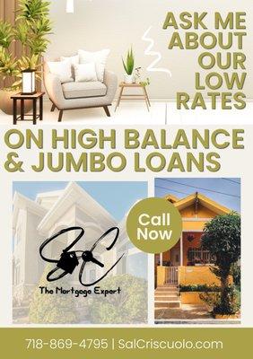 High Balance and Jumbo lending