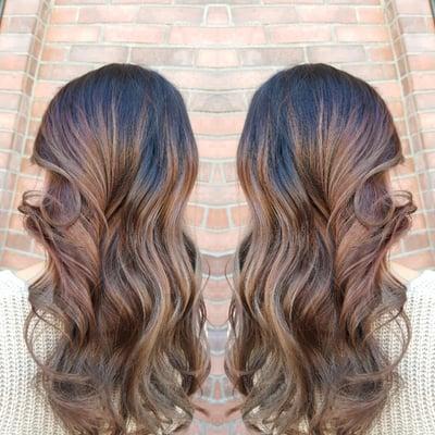 Ash toned Balayage Highlights