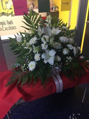 Funeral flower arrangement