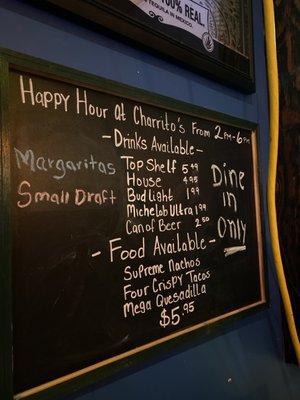 Happy Hour Menu