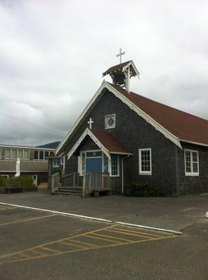 Pretty creepy church.... Close on sunday....