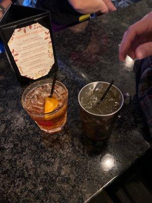 Maple old fashioned and autmn mule