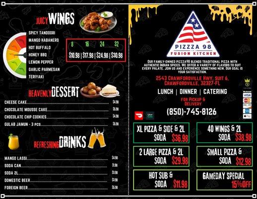 menu front