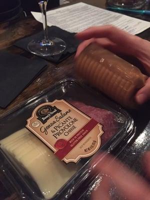 This was our "meat and cheese plate"