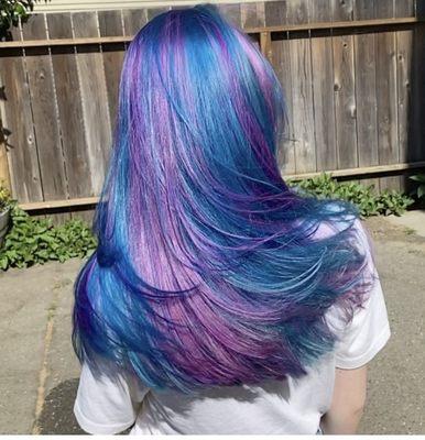 Mermaid unicorn hair