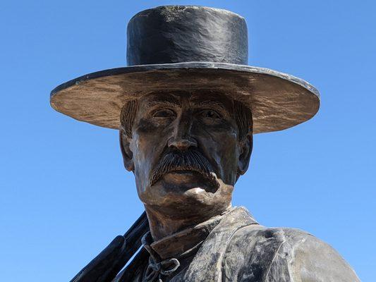 Statue of Wyatt Earp at the The Wyatt Earp House