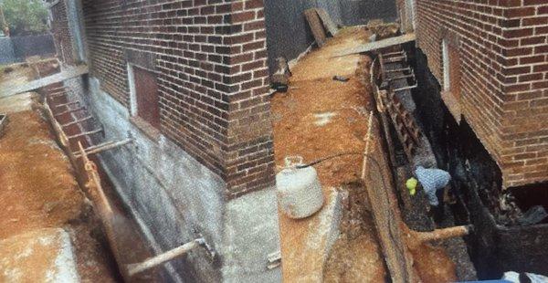 Foundation, repair, work and waterproofing