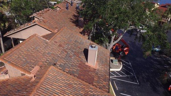 Tile roof before we transitioned to Shingles