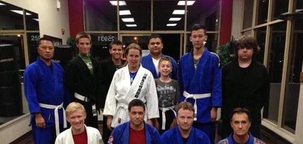 some new students at Bryan Genesse BJJ Academy