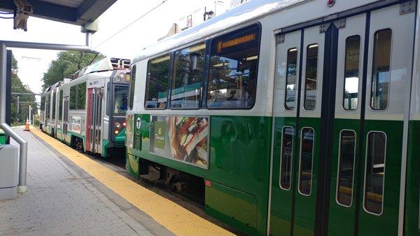 Green line at Riverside