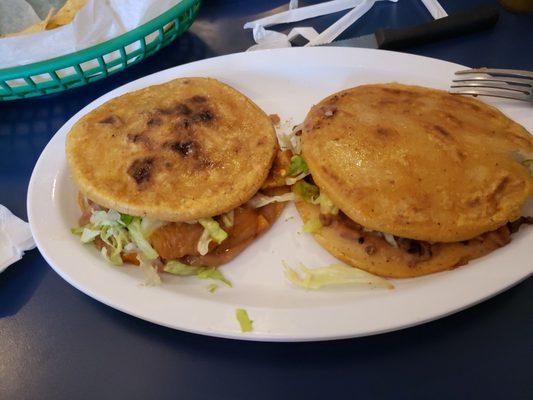 Gordita de chicharon and Skirt steak..