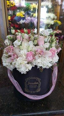 Fancy Flowers in a Hat Box