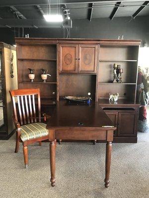 Partners Desk with matching Bookcases