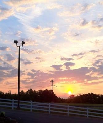 Sunrise from the back porch!