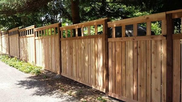 Custom Style Cedar Fence