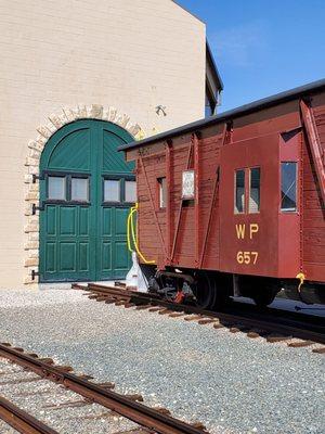 Those are newer doors...old ones are inside outdoor building. Super cool to see!