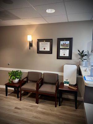 Patient waiting area