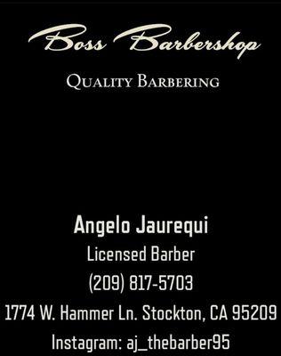 Contact Angelo @AJ_THEBARBER95 for your next appointment.