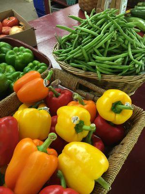 fresh veggies from our fields and other nearby farms