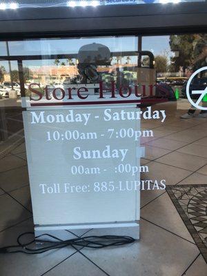 Store hours