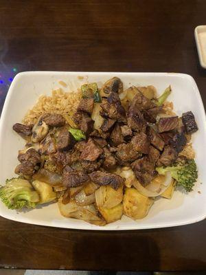 Steak Bowl, was disappointed how fatty the steak was this time