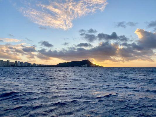 Sunrise with Diamond Head