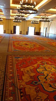 Commercial carpet cleaning job