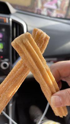 These churros are awesome! Perfect crunch and sweetness.