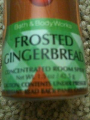 Frosted Gingerbread scented room spray