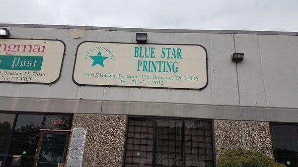 Blue Star Printing is at the same location