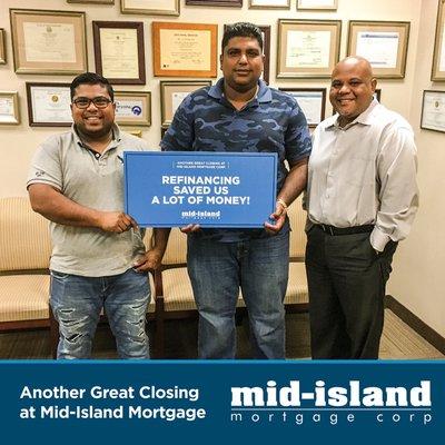 Another Great Closing at Mid-Island Mortgage with Vick Ramdeen