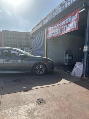 It's that time again. Had to bring my car in for a smog check and they took care of me even though I arrived right before closing!