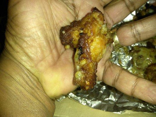 This was the smallest wings I've ever had.