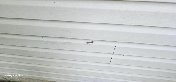 Does your siding have chips or is it broken from storm damage?