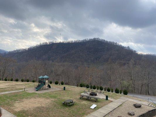 The Mountain View from our lodge balcony!!!