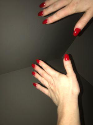 OPI Big Apple red. Gel polish.