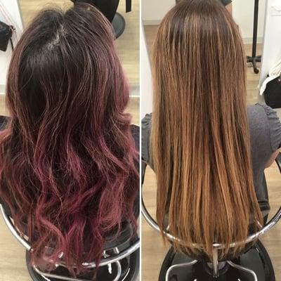 Color and style done by Sadaf