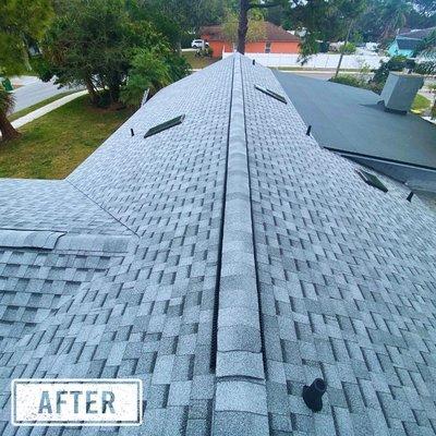 Replacement roof with shingle and 
Modified Bitumen Membrane (MBM)