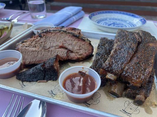 Brisket and Ribs. The ribs are truly incredible do not sleep on them