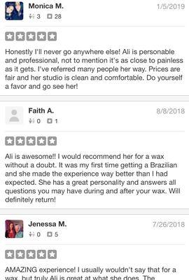 Some awesome 5 STAR  reviews from our clients!