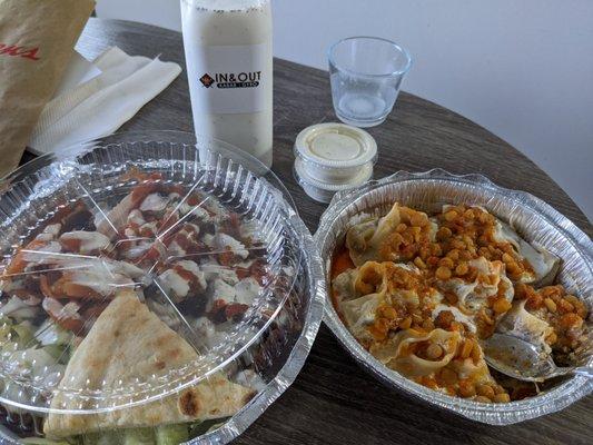 Platter and mantu