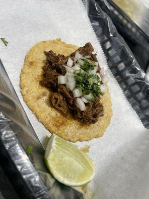 Taco de barbacoa