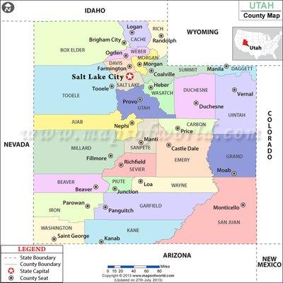 Counties of Utah