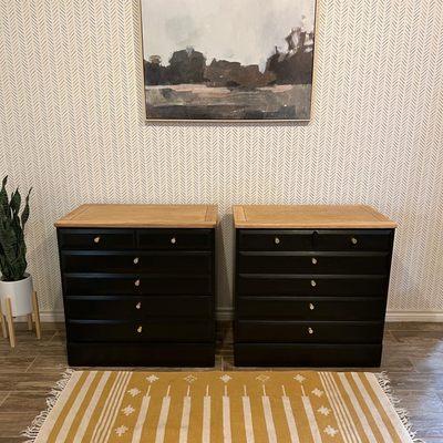 Restored vintage side tables