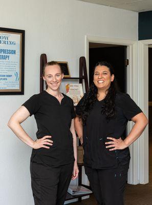 Our Massage Therapists, Lauren and Veanay